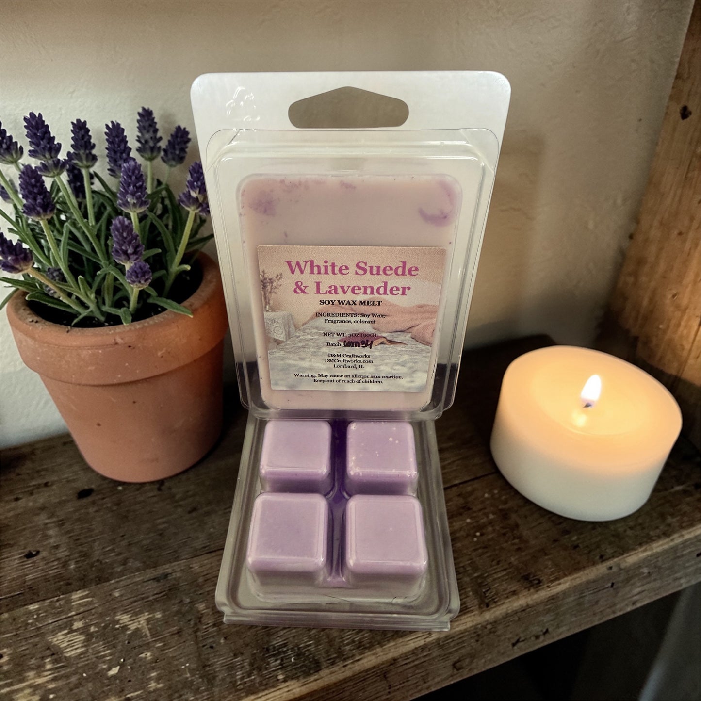 White Suede & Lavender Wax Melt