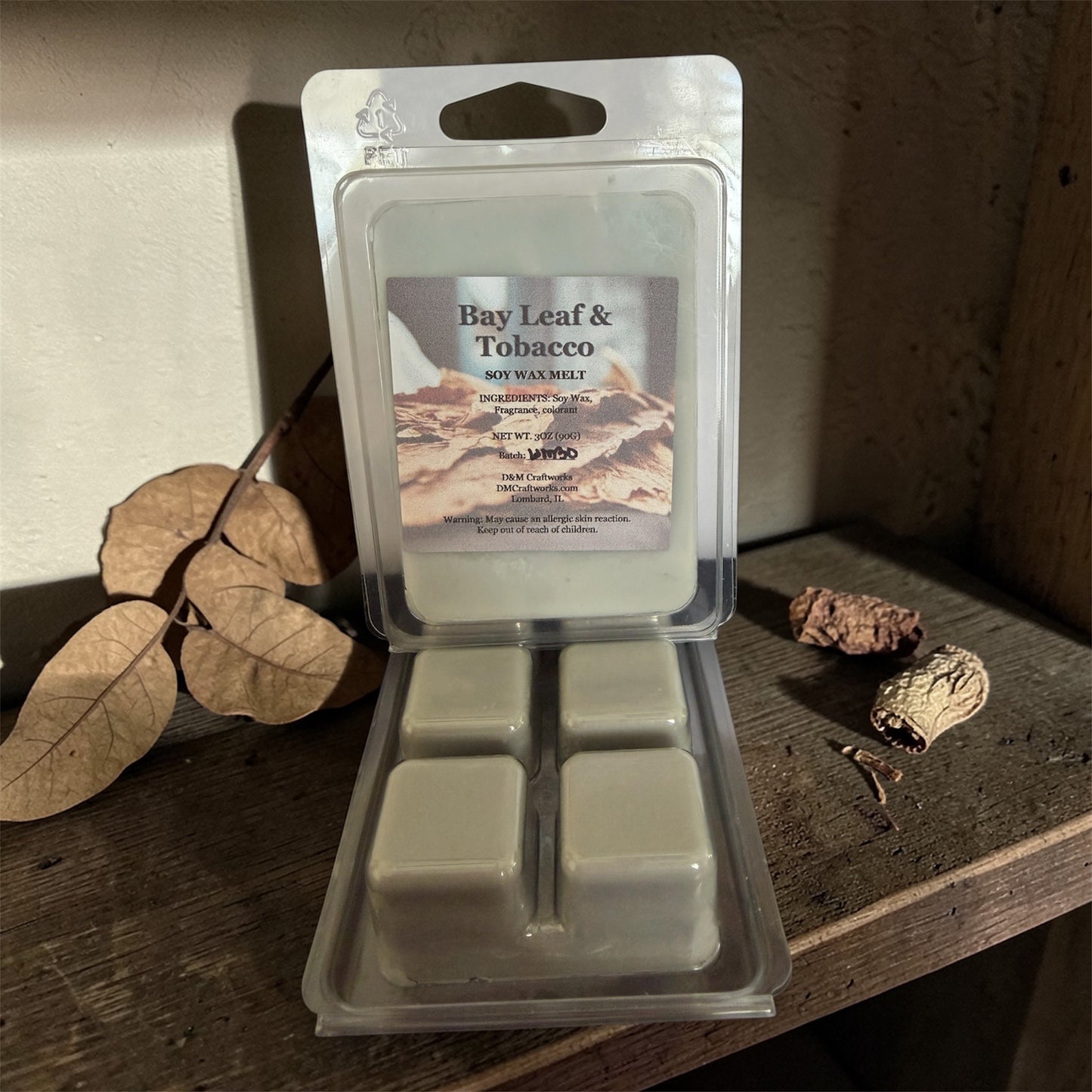 Bay Leaf & Tobacco Wax Melt